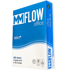 Carta A4 80 gr MM FLOW OFFICE - 5 Risme Per Stampante, Ufficio, Fotocopie, Multiuso - Bianca