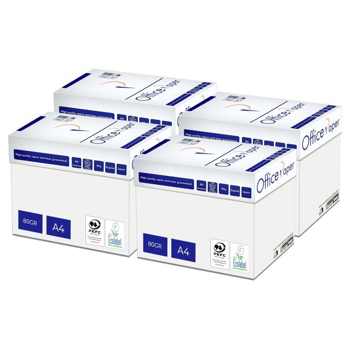 Carta A4 80 gr Office Paper Premium - 20 risme Carta A4 80 gr Office Paper Premium - 20 risme