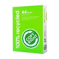 Carta A4 Riciclata per ufficio 80 gr - Copy Right - 5 risme Carta A4 Riciclata per ufficio 80 gr - Copy Right - 5 risme