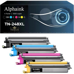 4 Toner Brother TN-248 XL Nero Ciano Magenta Giallo CON CHIP Compatibile