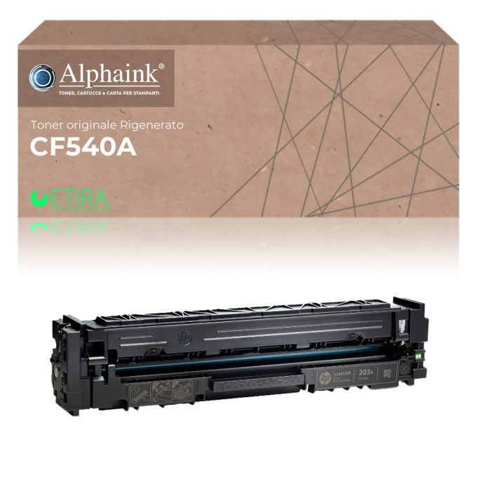 Toner Originale Rigenerato HP CF540A 203A Nero Toner Originale Rigenerato HP CF540A 203A Nero
