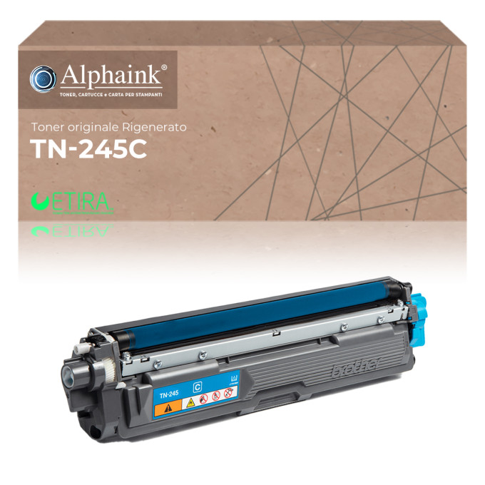 Toner Originale Rigenerato Brother TN-245C Ciano Toner Originale Rigenerato Brother TN-245C Ciano
