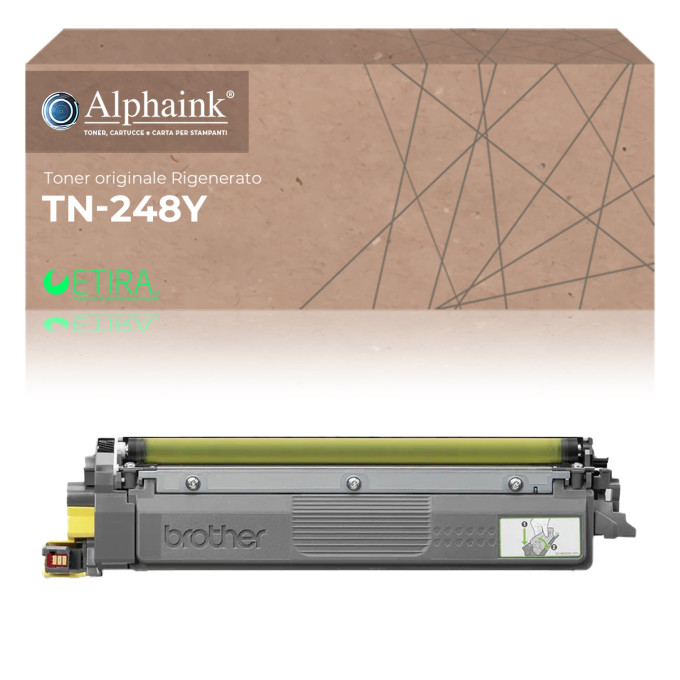 Toner Originale Rigenerato Brother TN-248-Y Yellow Toner Originale Rigenerato Brother TN-248-Y Yellow