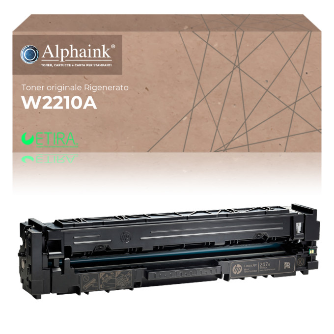 Toner Originale Rigenerato per HP W2210A 207A Nero Toner Originale Rigenerato per HP W2210A 207A Nero