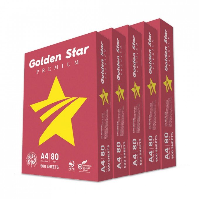 Bancale Carta A4 Golden Star 80 gr - 240 risme per fotocopie e stampe