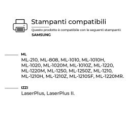 Toner Samsung ML-1210D3 Nero Compatibile