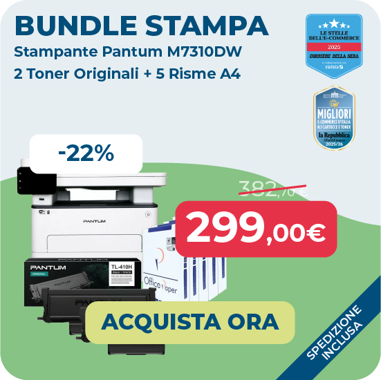 Promo bundle stampante carta e toner
