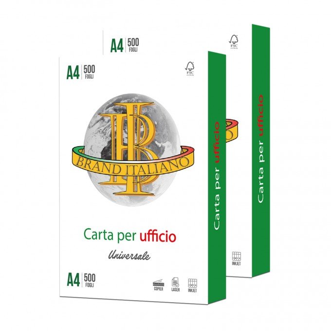 Carta A4 Brand Italiano 75 gr - 2 risme