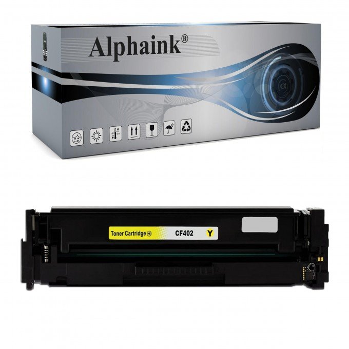 Toner HP CF402X 201X Giallo Compatibile