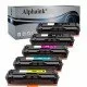 5 Toner HP CF540-3A 203A Nero + Colore Compatibili
