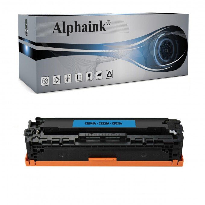 Toner HP CB541A-CE321A-CF211A Ciano Rigenerato