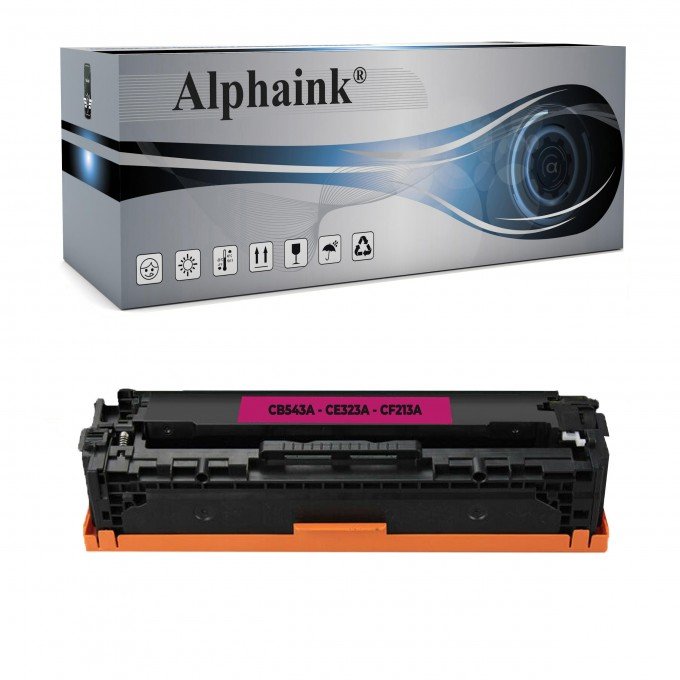 Toner HP CB543A-CE323A-CF213A Magenta Rigenerato