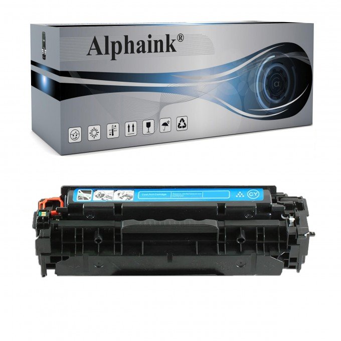 Toner HP CC531A-CE411A-CF381A Ciano Rigenerato