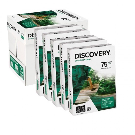 5 risme di carta A4 Discovery 75g