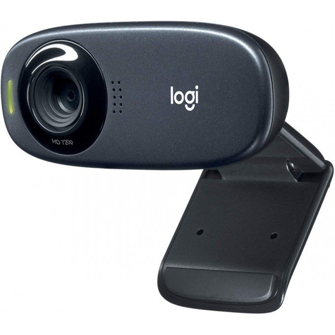 Logitech C310 Webcam HD 720p - 5Mpx - USB 2.0 - Microfono Integrato - Angolo di Visione 60º - Messa a Fuoco Fissa - Cavo 1.50 - Colore Nero