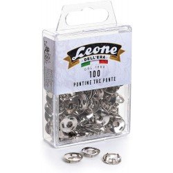 100 Puntine da disegno a tre punte Leone Dell'Era - Scatola appendibile - Made in Italy