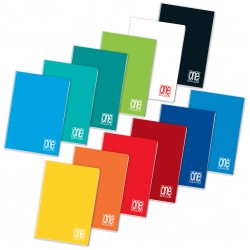 Quaderno One Color formato A5 - Blasetti Rigatura 1R - Confezione da 10 - 80gr