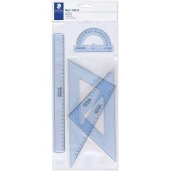 Staedtler Set da disegno - Riga - Goniometro - Squadra