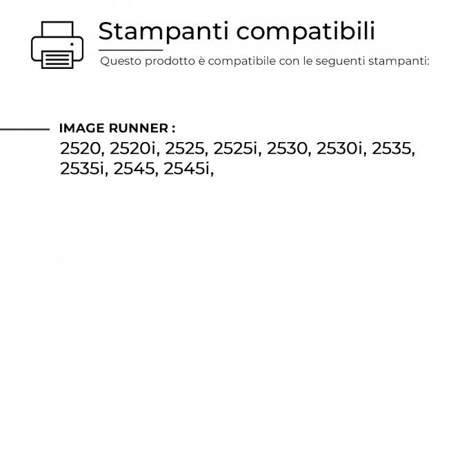 Toner Canon C-EXV33 2785B002 Nero Compatibile