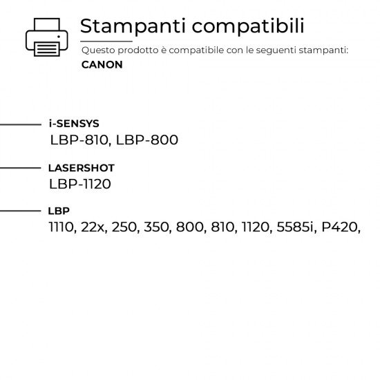 3 Toner Canon C4092A 1550A003 Nero Compatibili