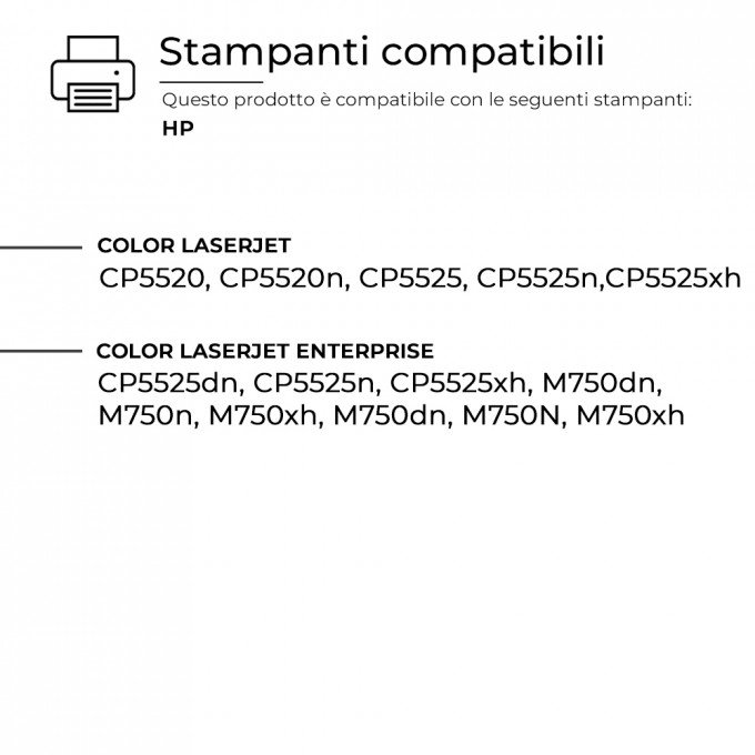 2 Toner HP CE270A 650A Nero Compatibile