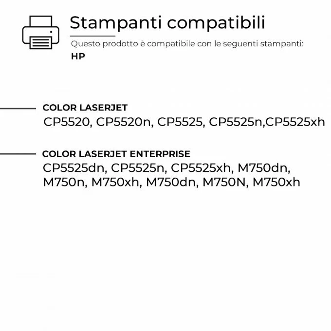 2 Toner HP CE270A 650A Nero Compatibile