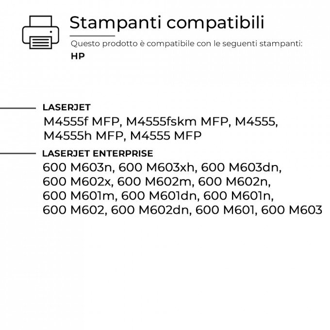 Toner HP CE390A 90A Nero Compatibile 