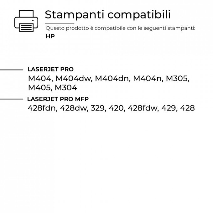 Toner HP CF259A 59A Nero NO CHIP Compatibile