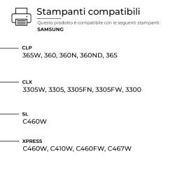 Toner rigenerato da originale Samsung CLT-M406S SU252A Magenta