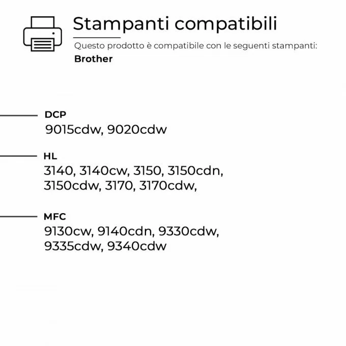 Tamburo Drum Brother DR245-Y Giallo Compatibile