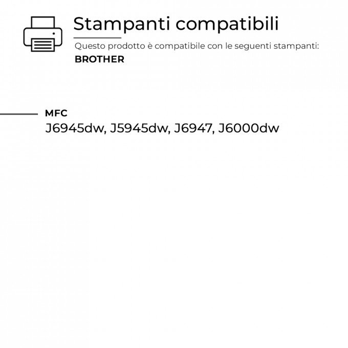 Cartuccia Brother LC-3237-Y Giallo Compatibile