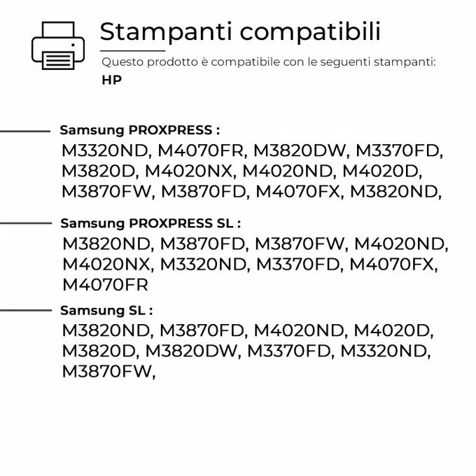Toner Samsung MLT-D203L SU897A Nero Compatibile