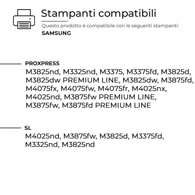 Toner Samsung MLT-D204U SU945A Nero Compatibile