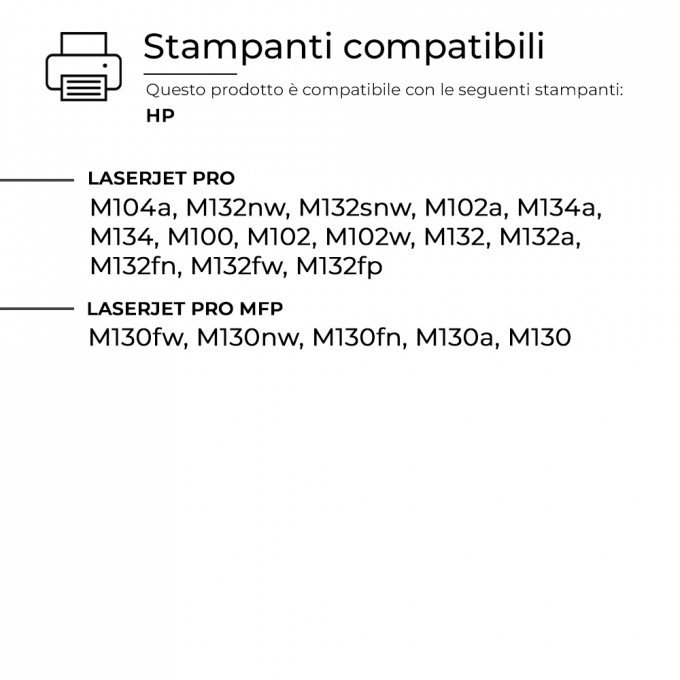 Toner HP CF217XL 17XL Nero Compatibile