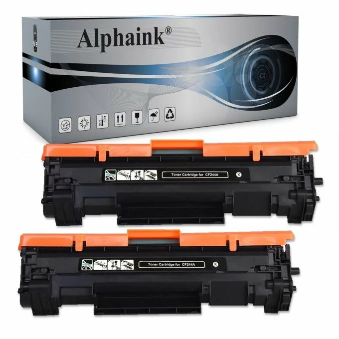 2 Toner HP CF244A 44A Nero Compatibili