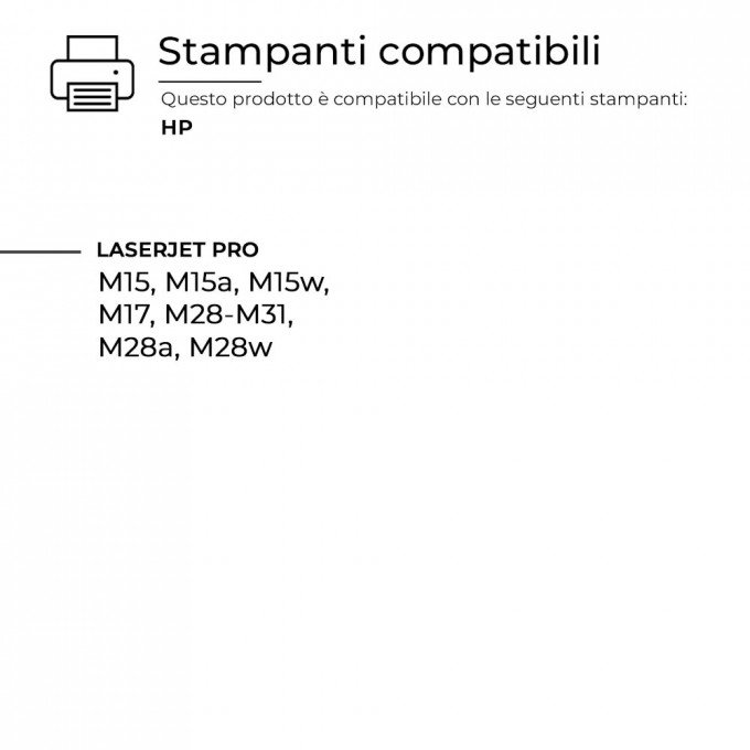 Toner HP CF244A 44A Nero Compatibile