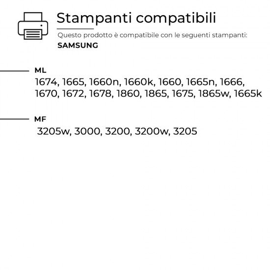 Toner Samsung MLT-D1042S SU737A Nero Compatibile