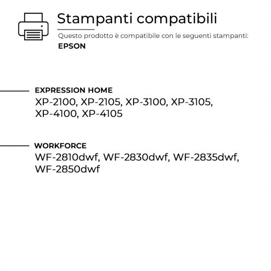 Cartuccia Epson 603XL-BK C13T03A14010 Nero Compatibile