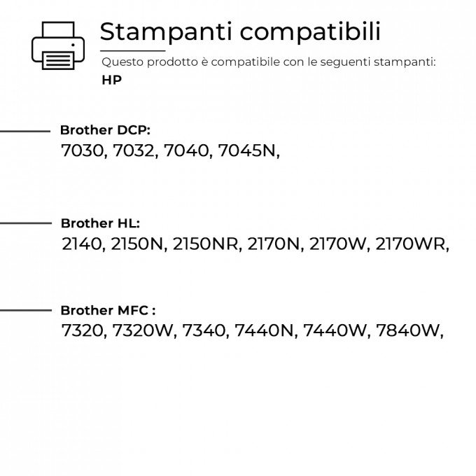 3 Toner Brother TN-2120 Nero Compatibili