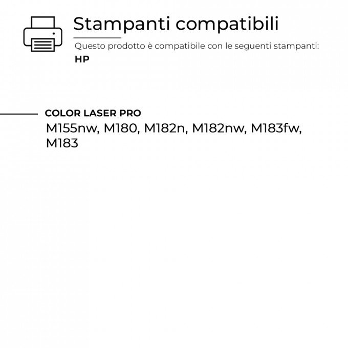 4 Toner per HP W2410A 216A  Nero + Colore CON CHIP Compatibile