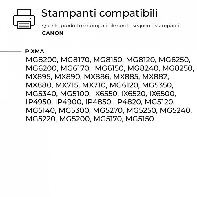 Cartuccia Canon CLI-526C 4541B001 Ciano CHIP Compatibile