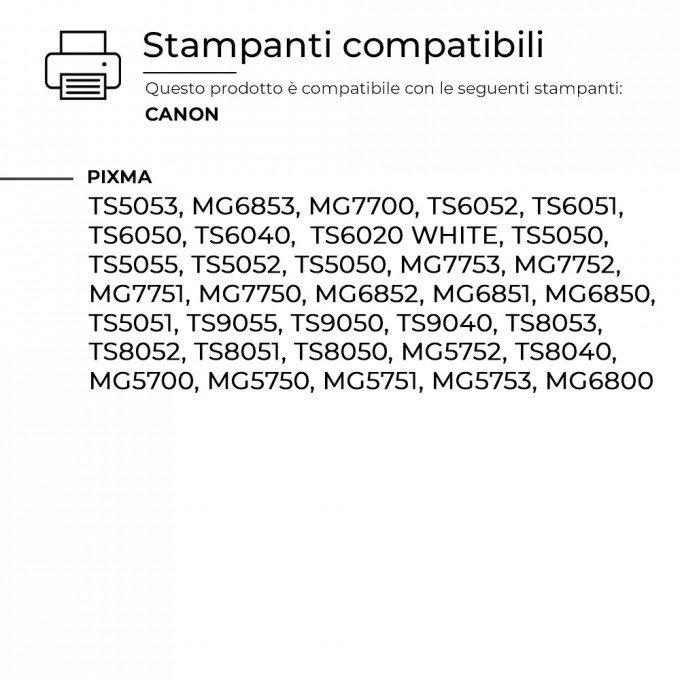 10 Cartucce Canon PGI-570 CLI-571 0372C004 Nero + Colore Compatibili