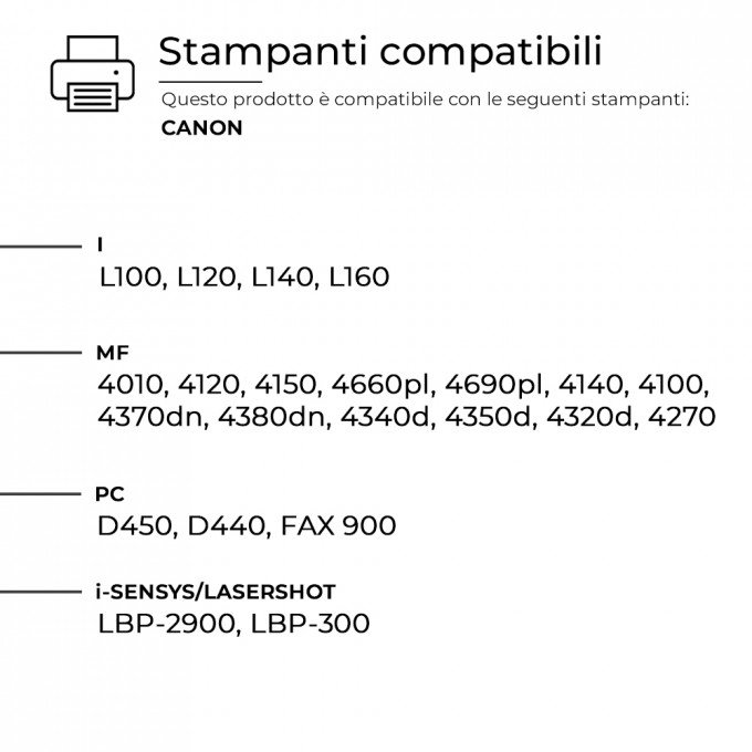 Toner Canon Q2612A 703 FX10 Nero Compatibile