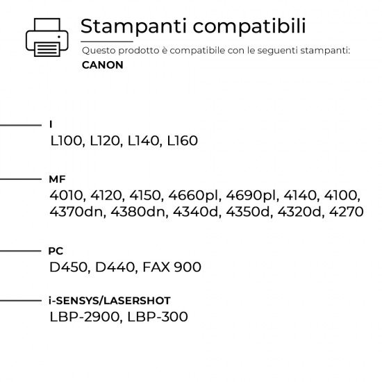 Toner Canon Q2612XXL 703 FX10 Resa XXL Nero Compatibile