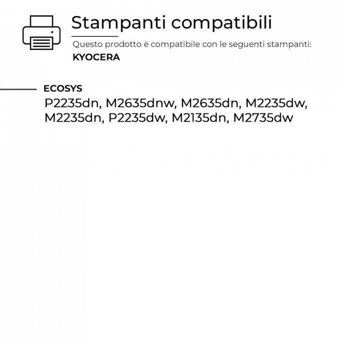 3 Toner Kyocera Mita TK-1150 1T02RV0NL0 Nero Compatibile