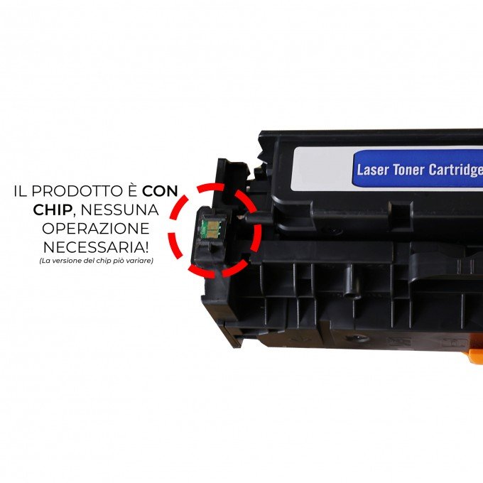 Toner HP W2032A 415A Giallo con CHIP Compatibile