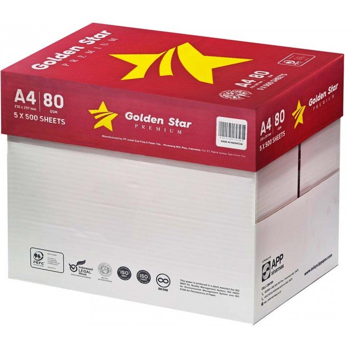 Carta A4 Golden Star Everyday 80 gr - 5 risme