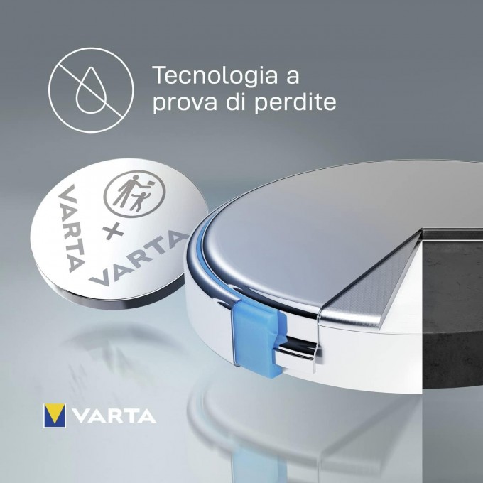 Batteria VARTA CR2025, confezione 2 pile in Litio a Bottone, Piatta, Specialistica, 3 Volts, Diametro 20mm, Altezza 1,6mm