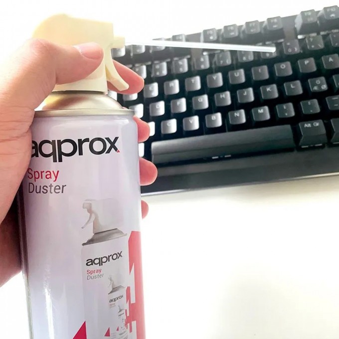Bomboletta Spray Aria Compressa per la Pulizia di Notebook, Stampanti e Device con Cannuccia per Pulizia Precisa e Delicata