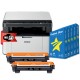 Stampante Brother DCP 1610W WiFi e USB + 2 Toner Compatibili TN-1050 + 5 Risme di Carta A4 Golden Star 75gr